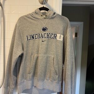 Nike Gray Penn State Linebacker Hoodie